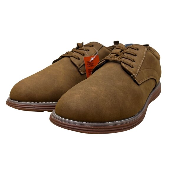 Deer Stags Boys Brown Faux Leather Dapper Jr Dress Shoes Size 6.5 - Picture 3 of 10